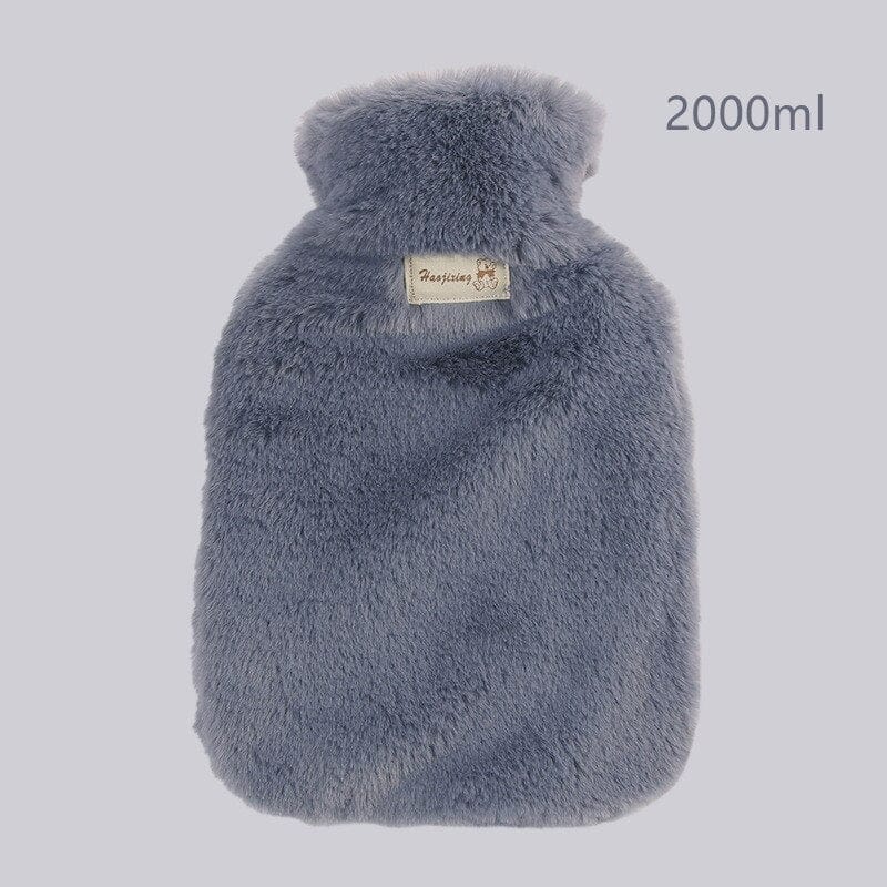 Peluche bouillotte à fourrure
