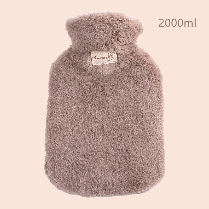 Peluche bouillotte à fourrure
