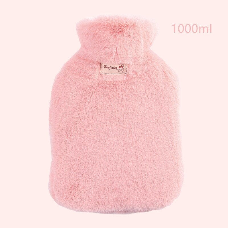 Peluche bouillotte à fourrure