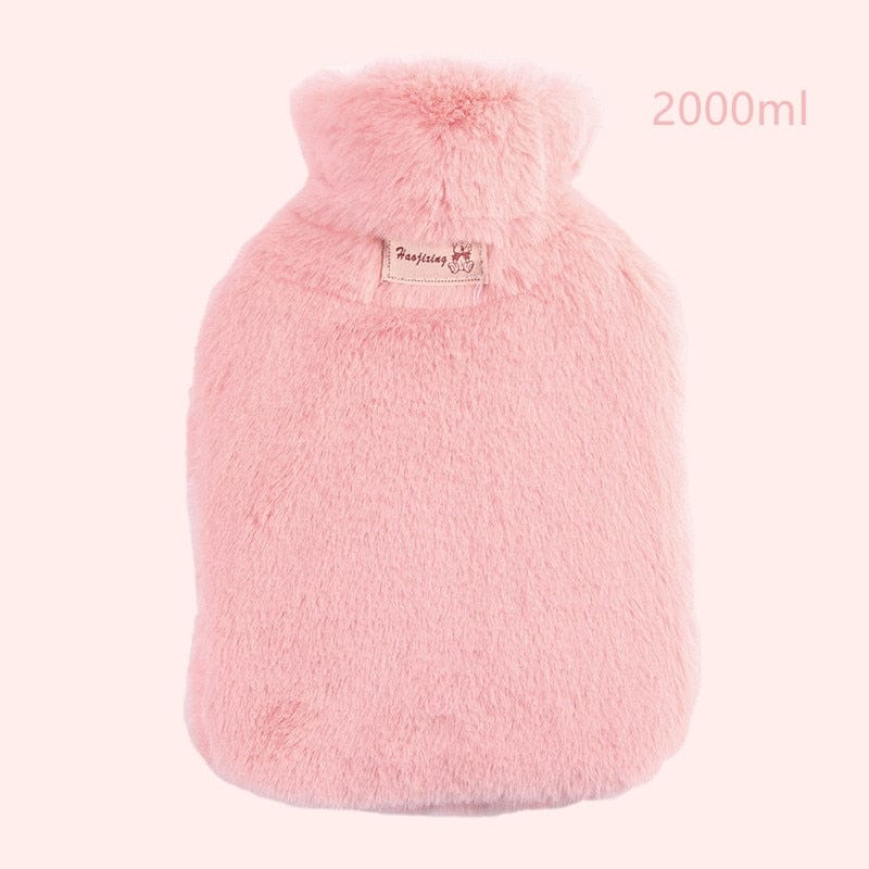 Peluche bouillotte à fourrure