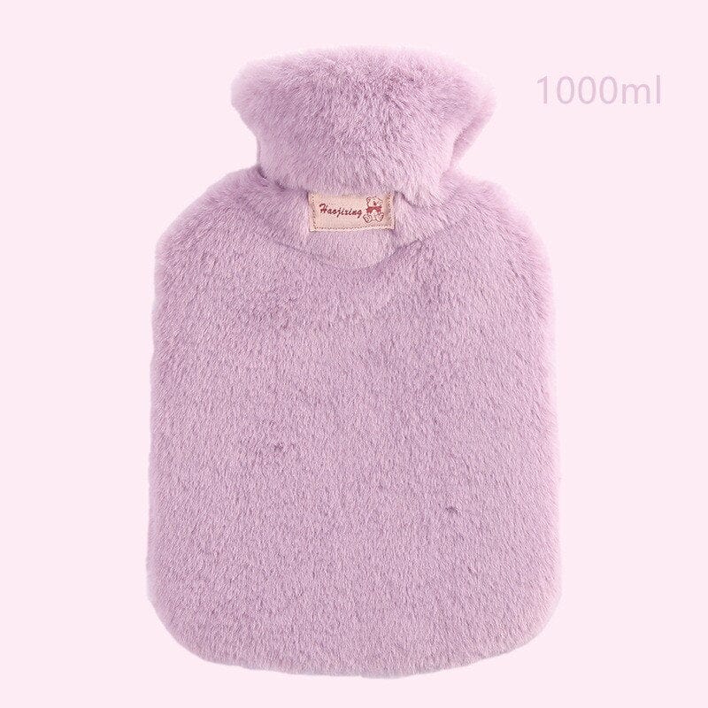 Peluche bouillotte à fourrure