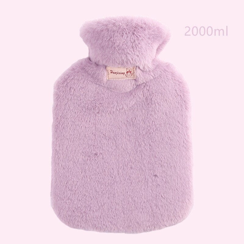 Peluche bouillotte à fourrure
