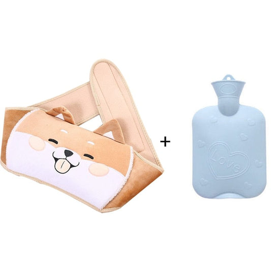 Peluche bouillotte ceinture shiba