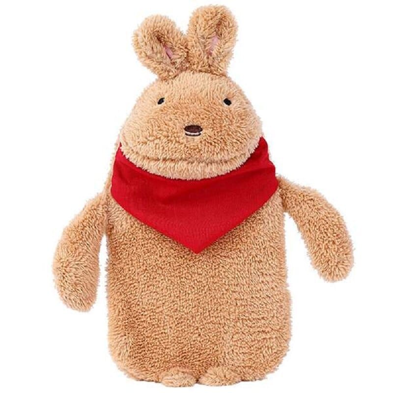 Peluche bouillotte lapin à fourrure chaud