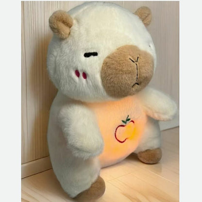 Peluche capybara qui respire berceuses bruits blancs