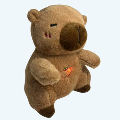 Peluche capybara qui respire berceuses bruits blancs