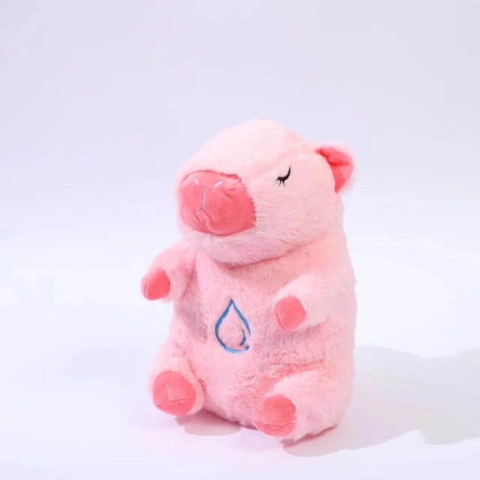 Peluche capybara respirante qui apaise