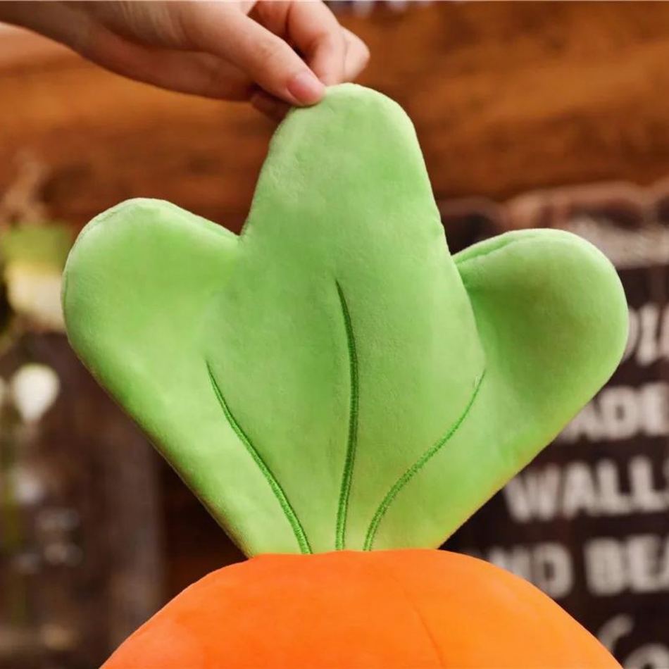 Peluche carotte géante douce timide décoration chambre