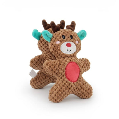 Peluche cerf noël pain d'épice douillet hiver déco