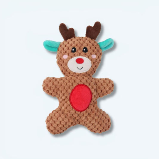 Peluche cerf noël pain d'épice douillet hiver déco