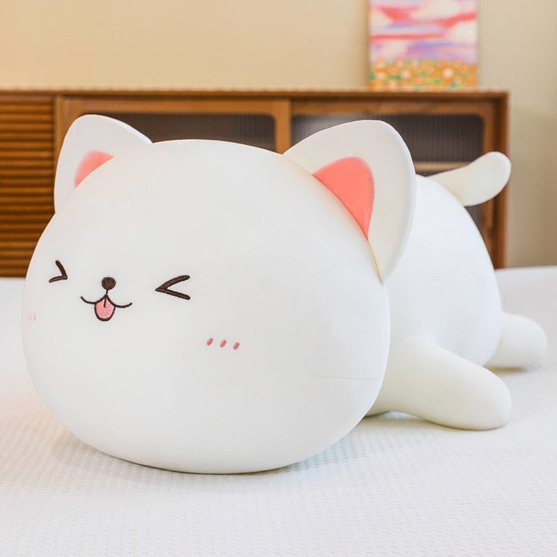 Peluche chat à câlins rondelet