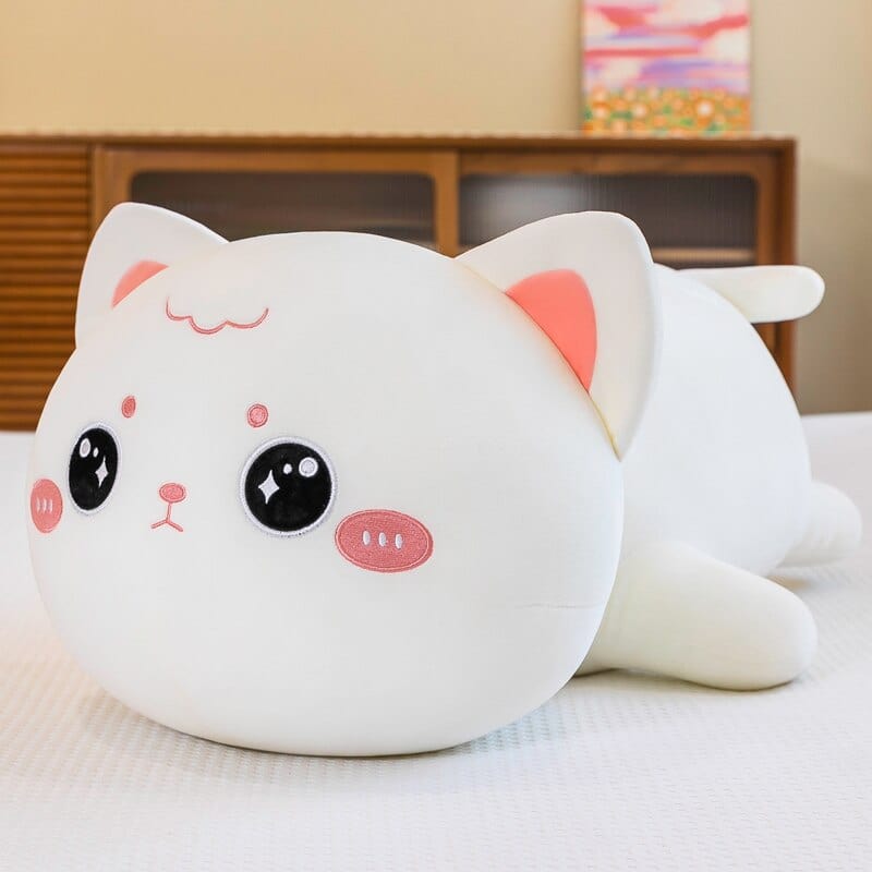 Peluche chat à câlins rondelet