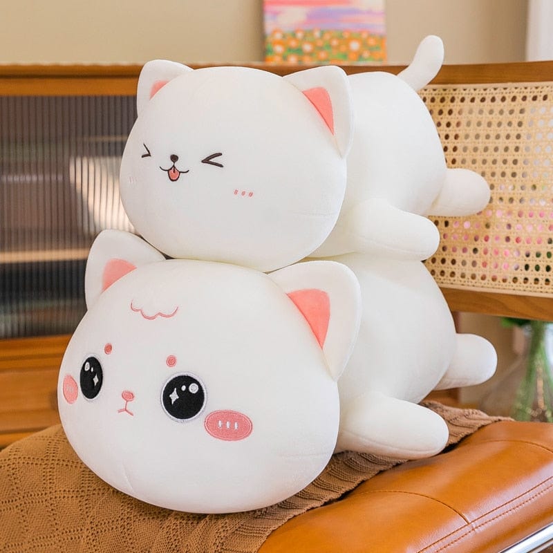 Peluche chat à câlins rondelet
