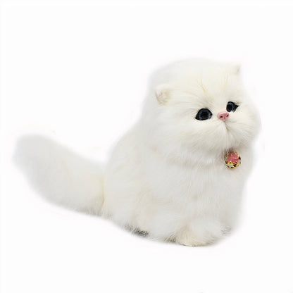 Peluche chat blanc doux câlin décoration chambre enfant