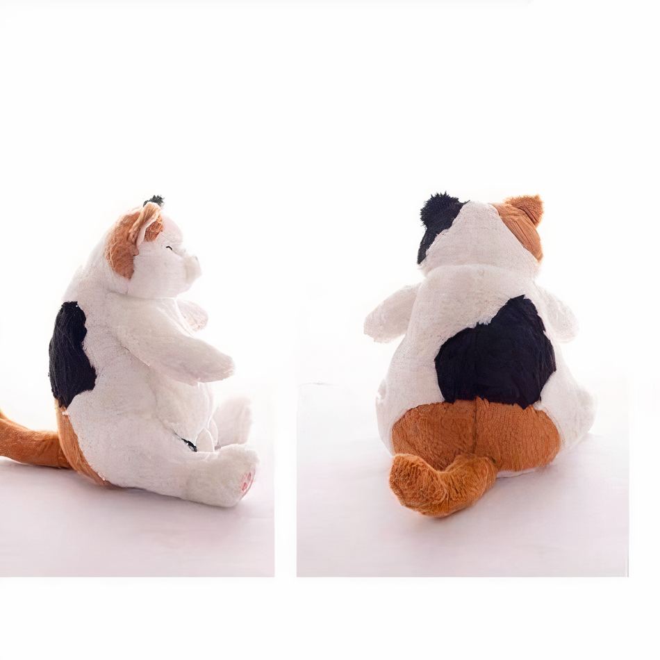 Peluche chat blanc géant doux câlin pour enfant