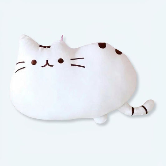 Peluche chat blanc mignon doux compagnon câlin enfant