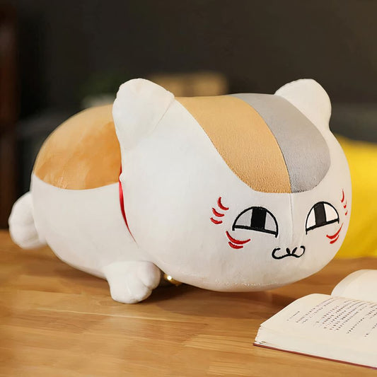 Peluche chat blanc Nyanko Sensei doux et câlin enfant