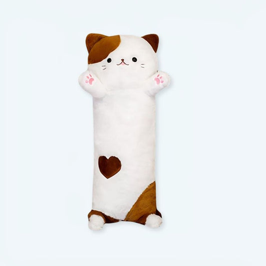 Peluche chat géant doux câlin détente chambre cosy
