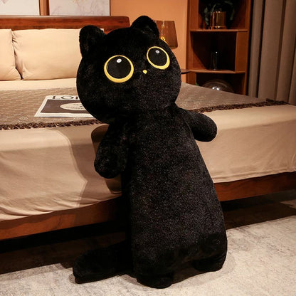 Peluche chat géant doux câlin pour décoration chambre