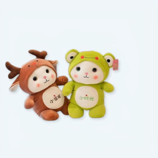 Peluche chat grenouille mignon doux costume enfant jeu