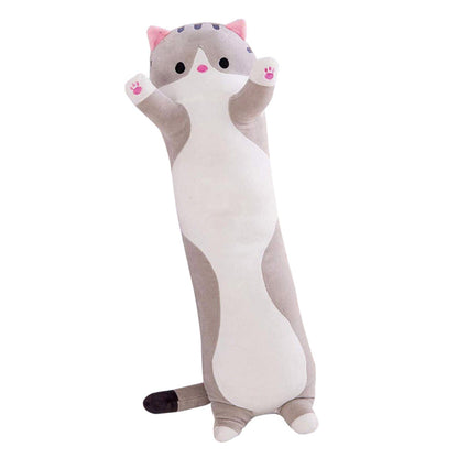 Peluche chat long aux petites pattes