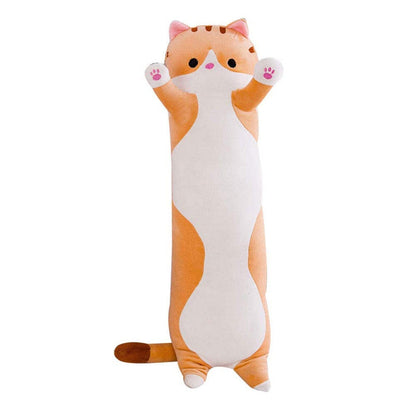 Peluche chat long aux petites pattes