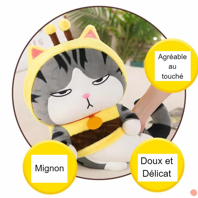 Peluche chat mignon design doux pour enfants cadeaux