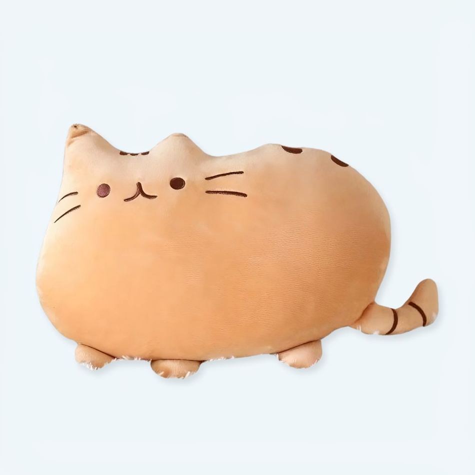 Peluche chat orange mignon doux cadeau enfant chambre