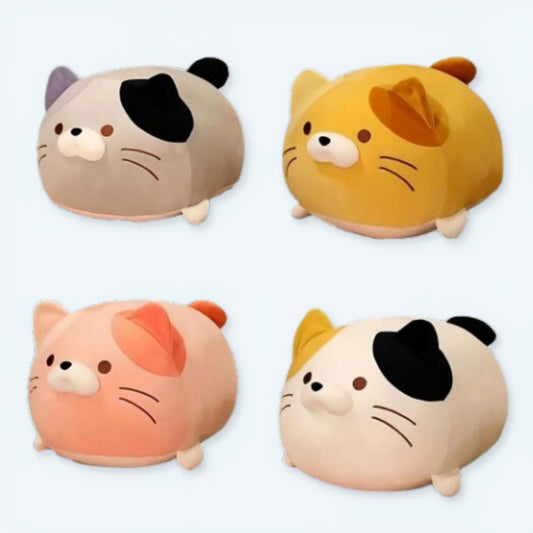 Peluche chat oreiller doux cocooning chambre enfant