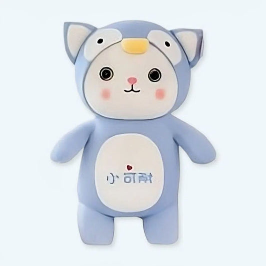 Peluche chat pingouin déguisement doux enfant amusant