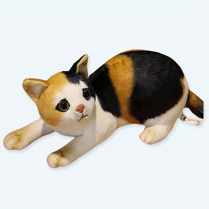 Peluche chat rayé doux compagnon enfant collection