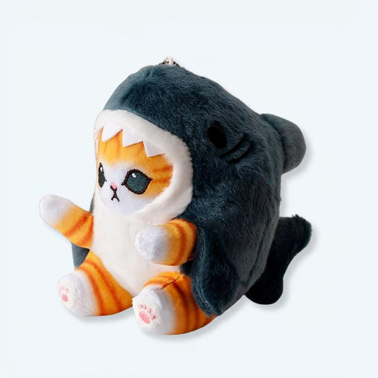 Peluche chat requin doux câlin enfant déguisement amusant