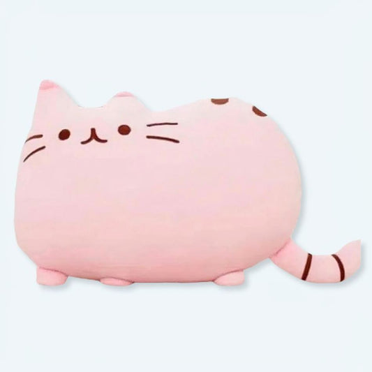 Peluche chat rose adorable pour câlins enfant doux