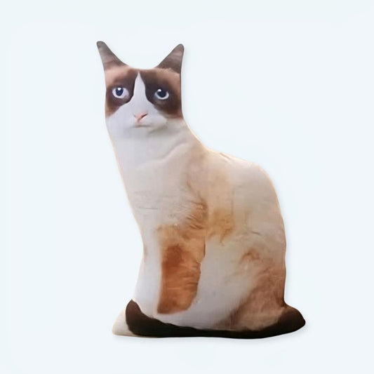 Peluche chat roux doux câlin décor chambre enfant