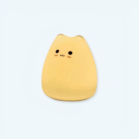 Peluche chat silicone lumineux enfant chambre nuit douce