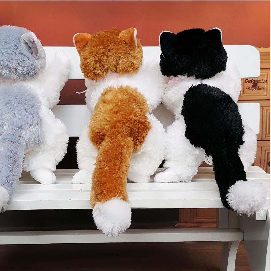 Peluche chaton gris doux câlin en peluche mignon enfant