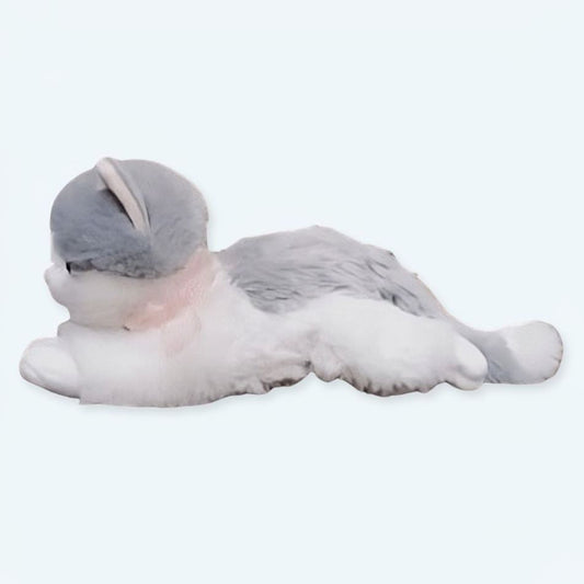 Peluche chaton gris doux câlin en peluche mignon enfant