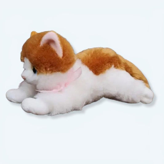 Peluche chaton marron doux câlin enfant chambre cosy
