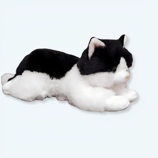 Peluche chaton noir doux compagnon enfant câlin