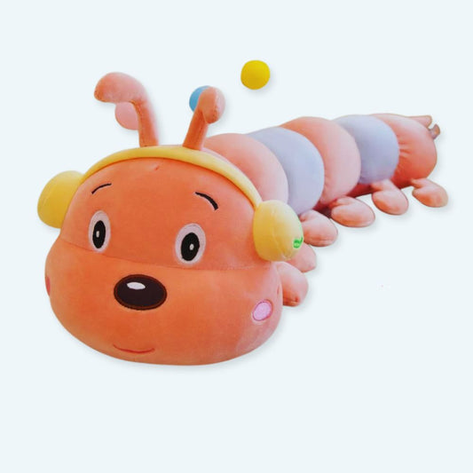Peluche chenille géante colorée douce déco enfant
