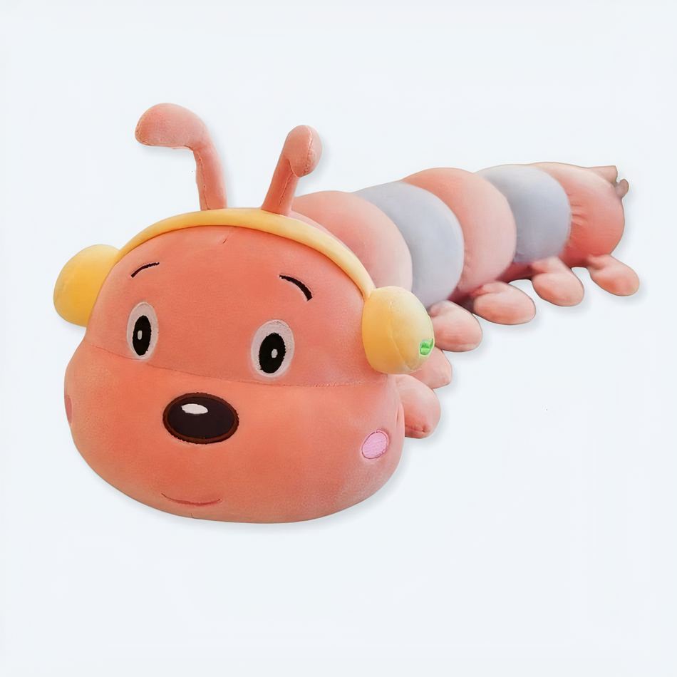 Peluche chenille géante colorée douce déco enfant