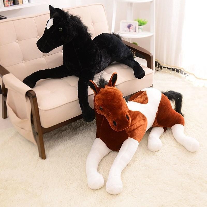 Peluche Cheval Géant  Ouragan le Fidèle | Peluche World