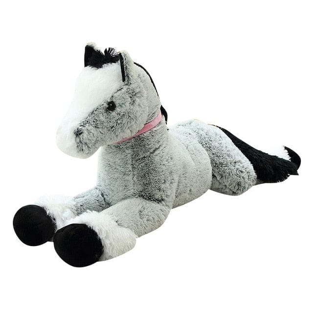 Peluche Cheval Gris  Mustang | Peluche World