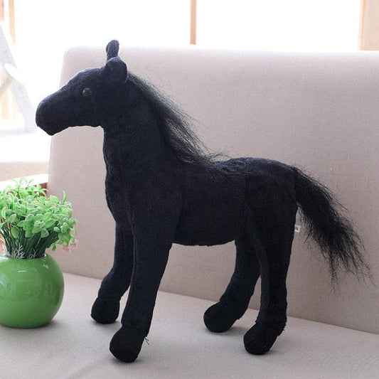 Peluche Cheval Noir  Brio | Peluche World 30 cm