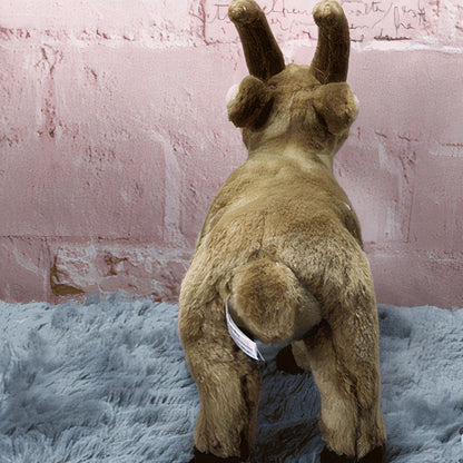 Peluche chèvre de montagne douce câline hiver alpin