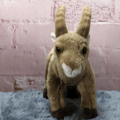 Peluche chèvre de montagne douce câline hiver alpin