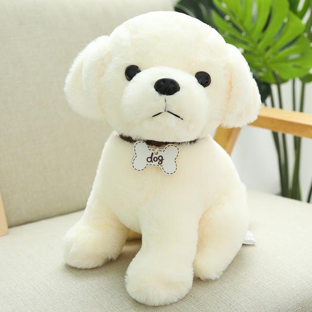 Peluche Chien Blanc  Toto | Peluche World 22 cm