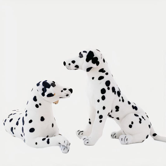 Peluche chien dalmatien doux compagnon enfant câlin