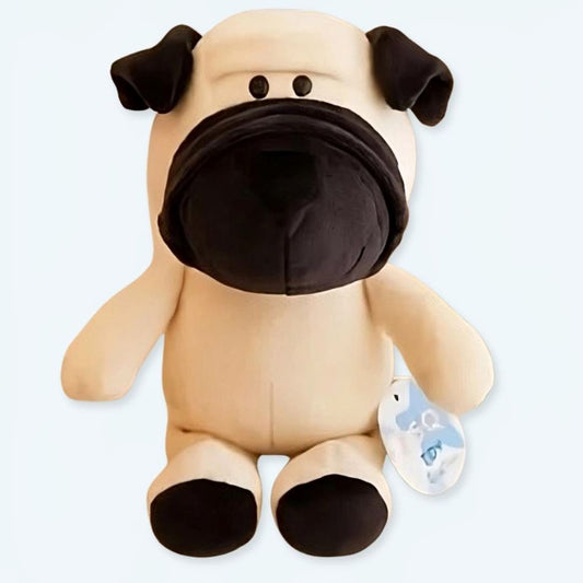 Peluche chien doux en pelage moelleux pour câlins parfaits