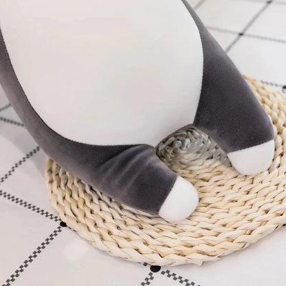 Peluche chien husky longs à câlins